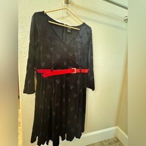 Disney Her Universe Dress Mickey Mouse Velvet Dress XL